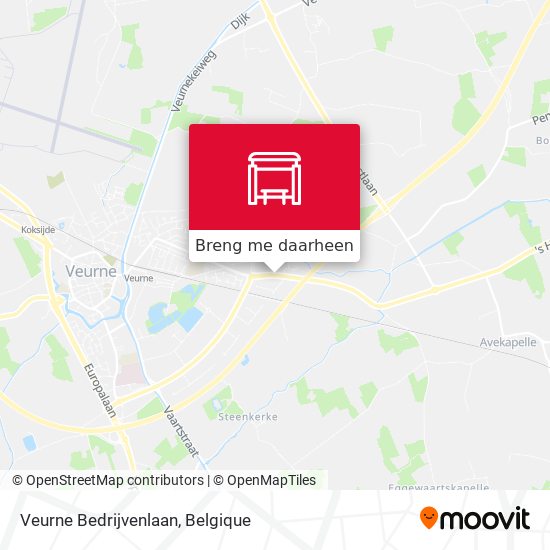 Veurne Bedrijvenlaan kaart