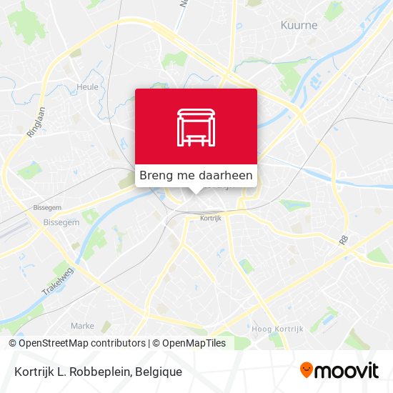 Kortrijk L. Robbeplein kaart