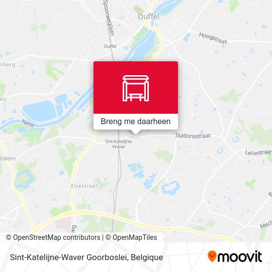 Sint-Katelijne-Waver Goorboslei kaart