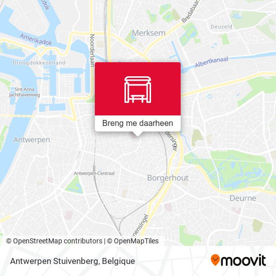 Antwerpen Stuivenberg kaart