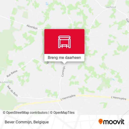 Bever Commijn kaart