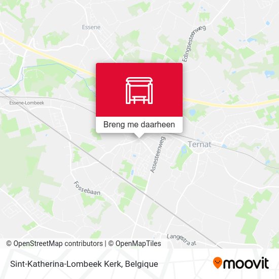 Sint-Katherina-Lombeek Kerk kaart