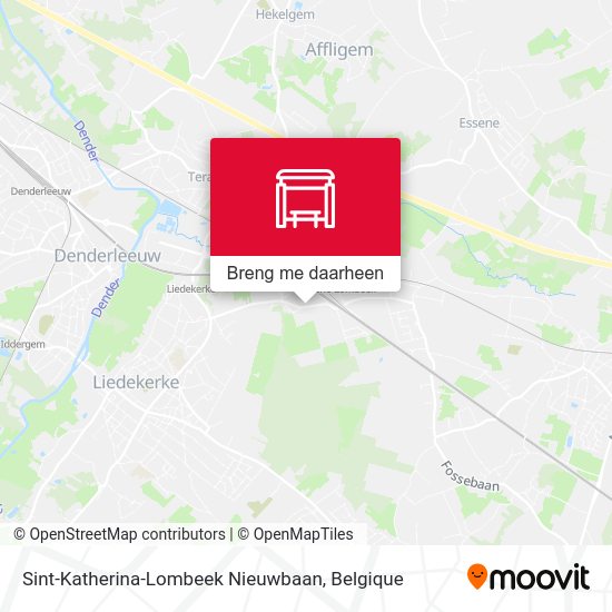 Sint-Katherina-Lombeek Nieuwbaan kaart