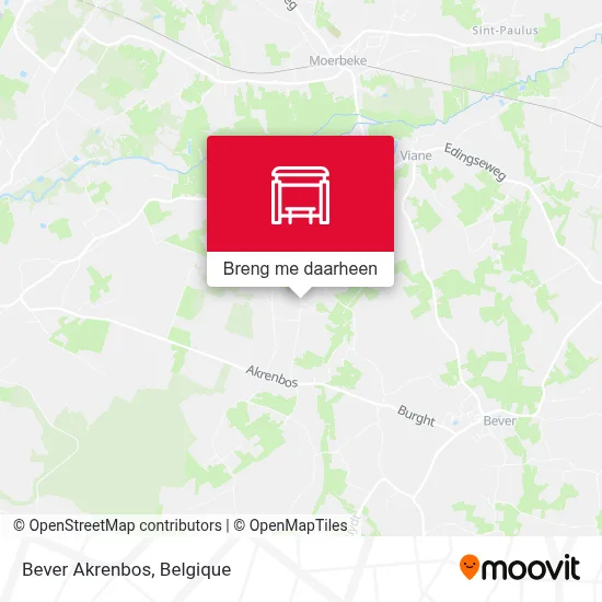 Bever Akrenbos kaart