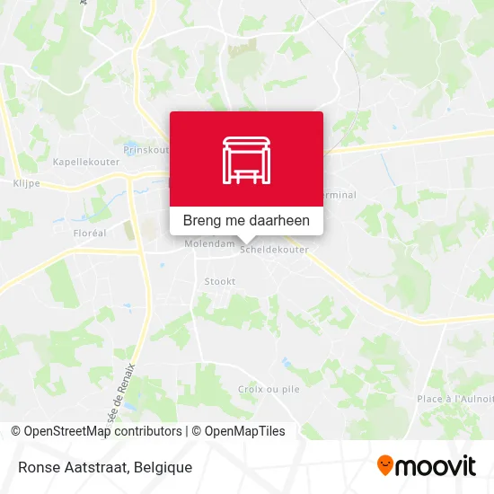 Ronse Aatstraat kaart