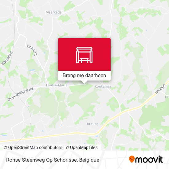 Ronse Steenweg Op Schorisse kaart