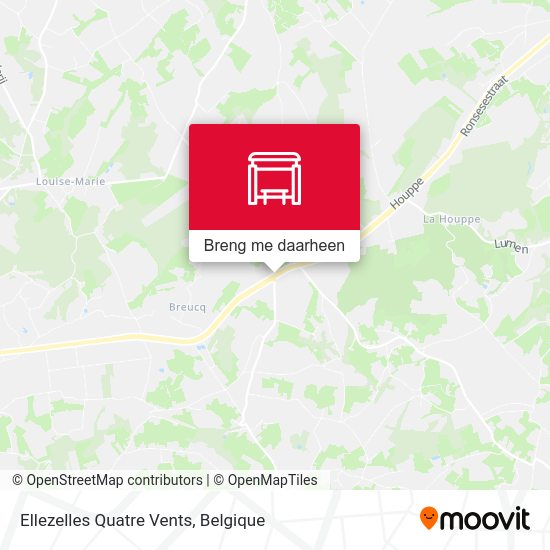 Ellezelles Quatre Vents kaart