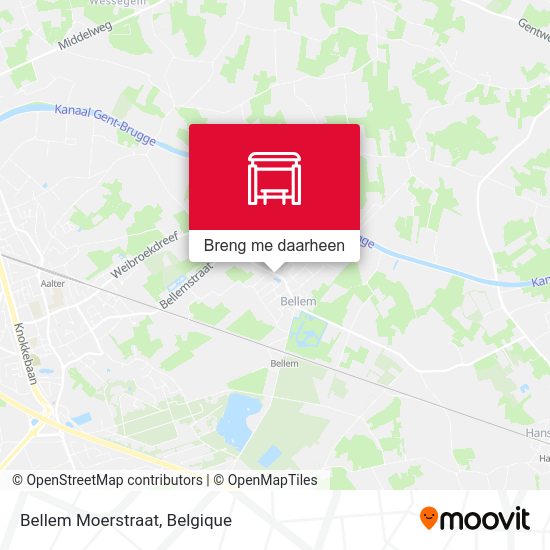 Bellem Moerstraat kaart