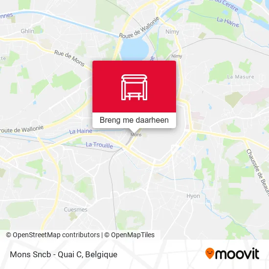 Mons Sncb - Quai C kaart