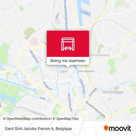 Gent Sint-Jacobs Perron 6 kaart