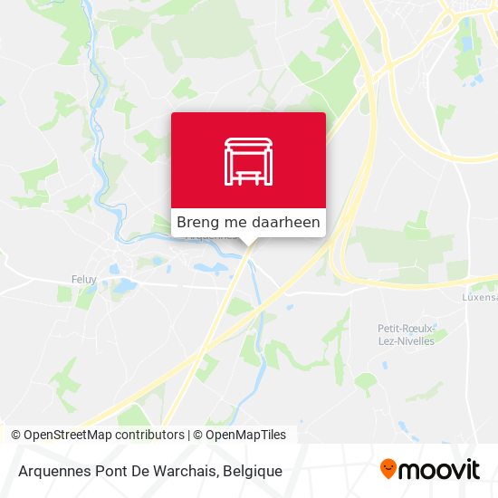 Arquennes Pont De Warchais kaart