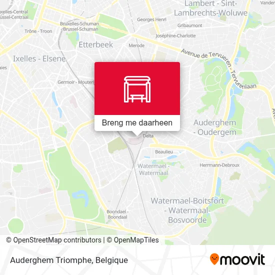 Auderghem Triomphe kaart