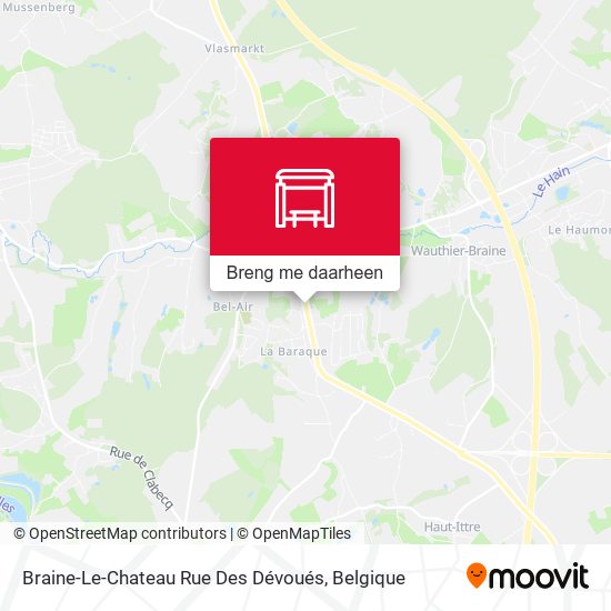 Braine-Le-Chateau Rue Des Dévoués kaart