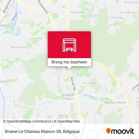 Braine-Le-Chateau Maison 38 kaart