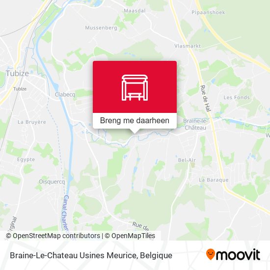 Braine-Le-Chateau Usines Meurice kaart