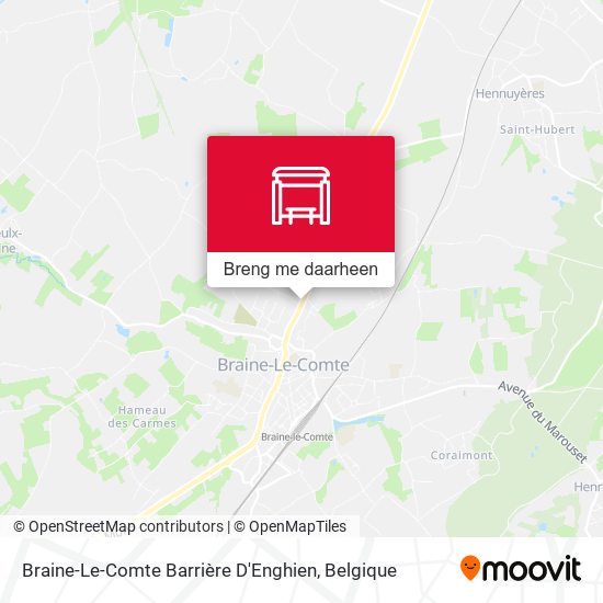 Braine-Le-Comte Barrière D'Enghien kaart
