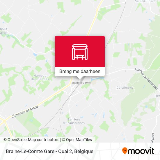 Braine-Le-Comte Gare - Quai 2 kaart