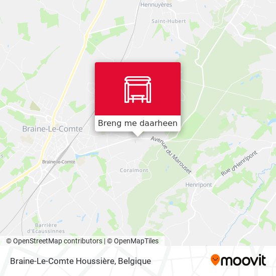 Braine-Le-Comte Houssière kaart