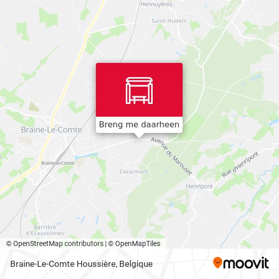 Braine-Le-Comte Houssière kaart