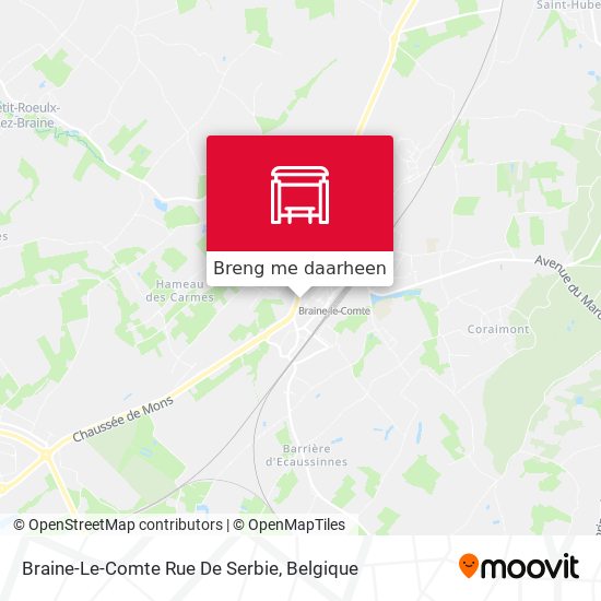 Braine-Le-Comte Rue De Serbie kaart