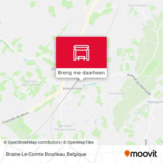 Braine-Le-Comte Bourleau kaart