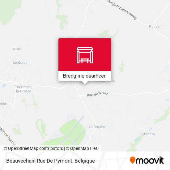 Beauvechain Rue De Pymont kaart