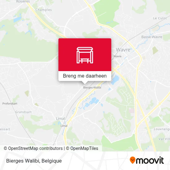 Bierges Walibi kaart