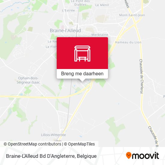 Braine-L'Alleud Bd D'Angleterre kaart