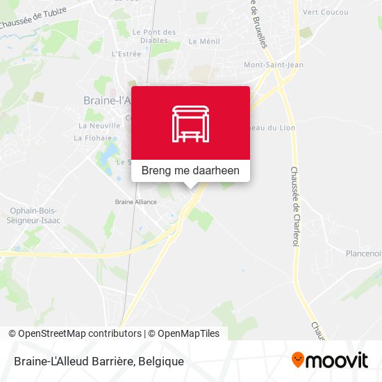 Braine-L'Alleud Barrière kaart
