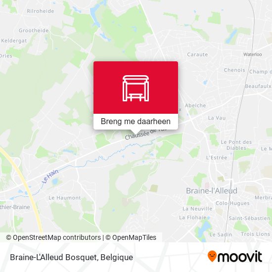 Braine-L'Alleud Bosquet kaart