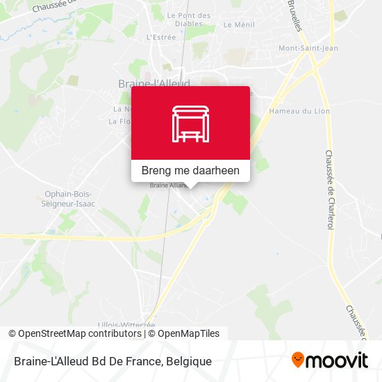 Braine-L'Alleud Bd De France kaart