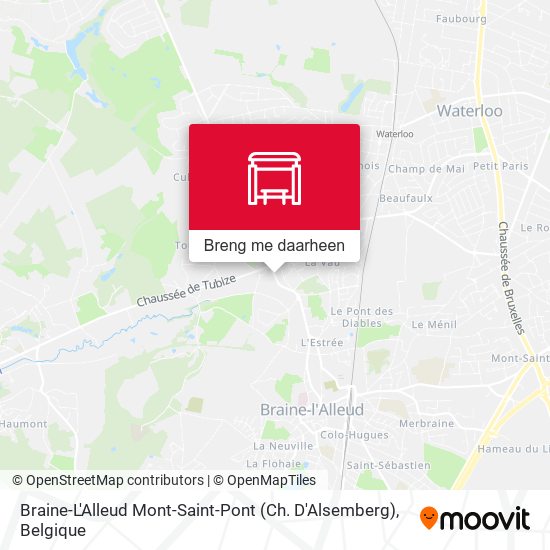 Braine-L'Alleud Mont-Saint-Pont (Ch. D'Alsemberg) kaart