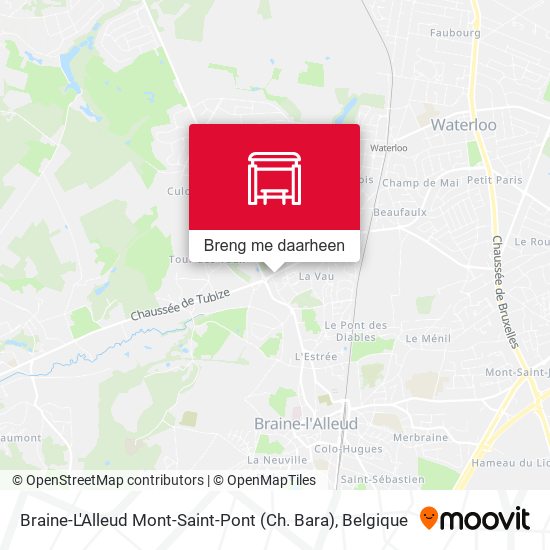 Braine-L'Alleud Mont-Saint-Pont (Ch. Bara) kaart