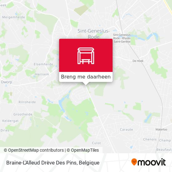 Braine-L'Alleud Drève Des Pins kaart
