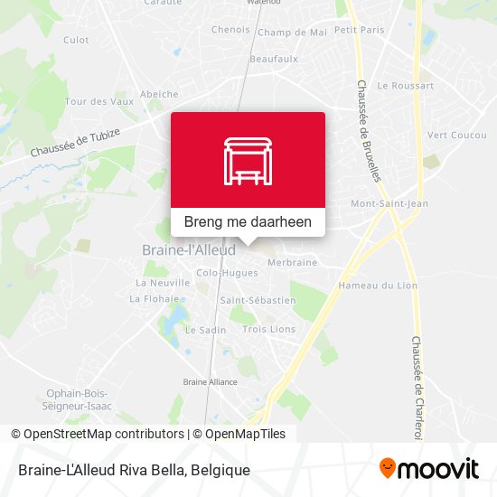 Braine-L'Alleud Riva Bella kaart