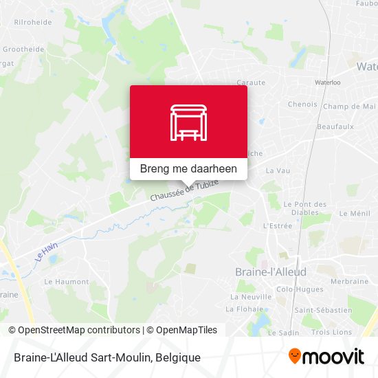 Braine-L'Alleud Sart-Moulin kaart