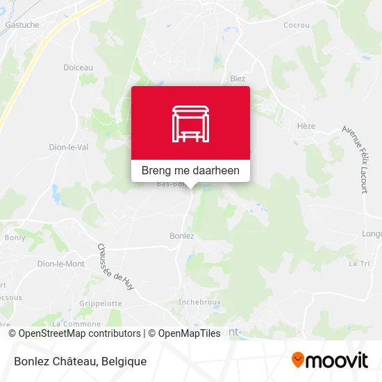 Bonlez Château kaart