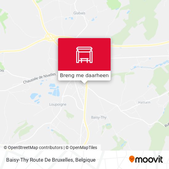 Baisy-Thy Route De Bruxelles kaart