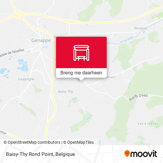 Baisy-Thy Rond Point kaart