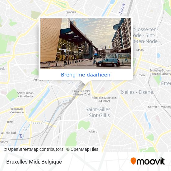 Bruxelles Midi kaart