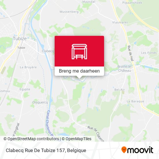 Clabecq Rue De Tubize 157 kaart