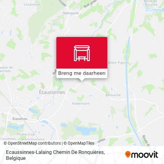 Ecaussinnes-Lalaing Chemin De Ronquières kaart