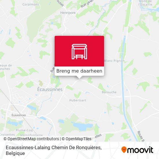 Ecaussinnes-Lalaing Chemin De Ronquières kaart