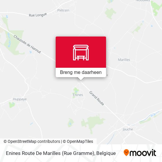 Enines Route De Marilles (Rue Gramme) kaart