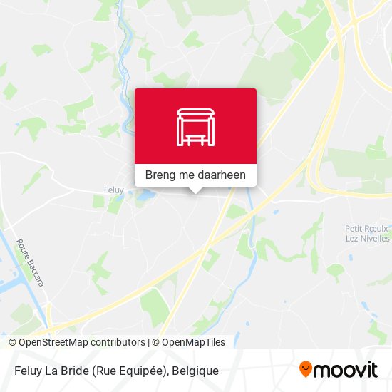 Feluy La Bride (Rue Equipée) kaart