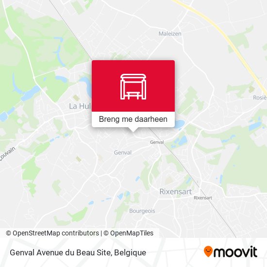 Genval Avenue du Beau Site kaart