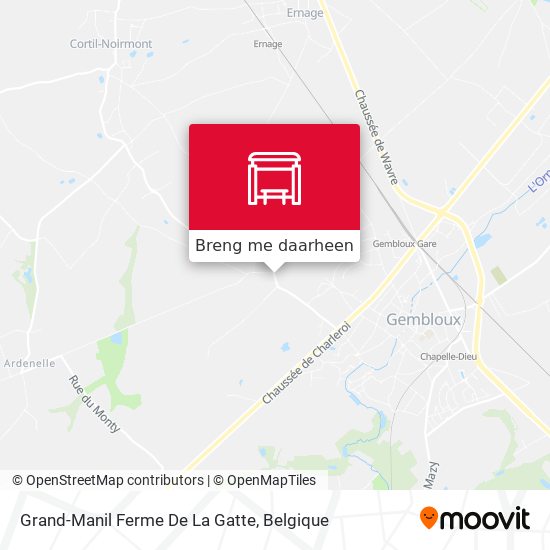 Grand-Manil Ferme De La Gatte kaart