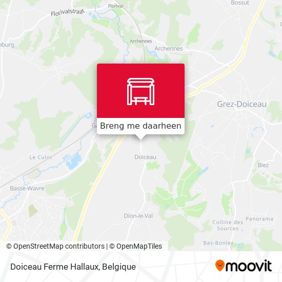 Doiceau Ferme Hallaux kaart