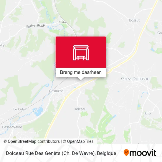 Doiceau Rue Des Genêts (Ch. De Wavre) kaart