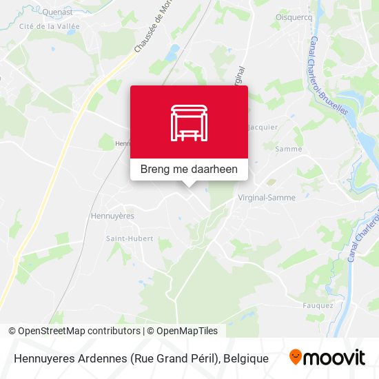 Hennuyeres Ardennes (Rue Grand Péril) kaart